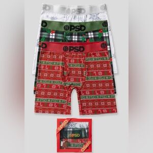 PSD Men's Modal 3-Pack Holiday Boxer Briefs